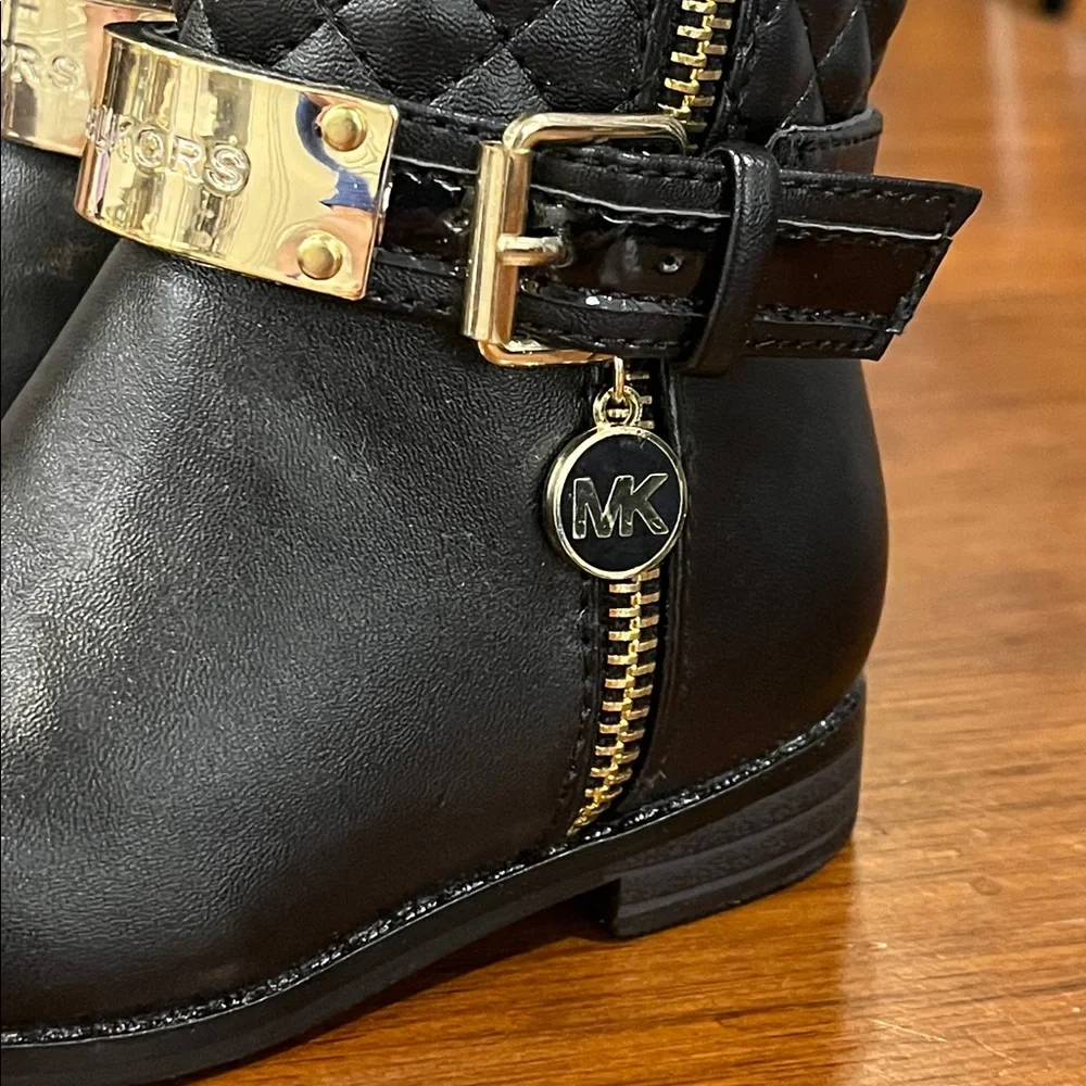 Michael Kors Kendra black Boots Shoes new Toddlers Girls Size 6